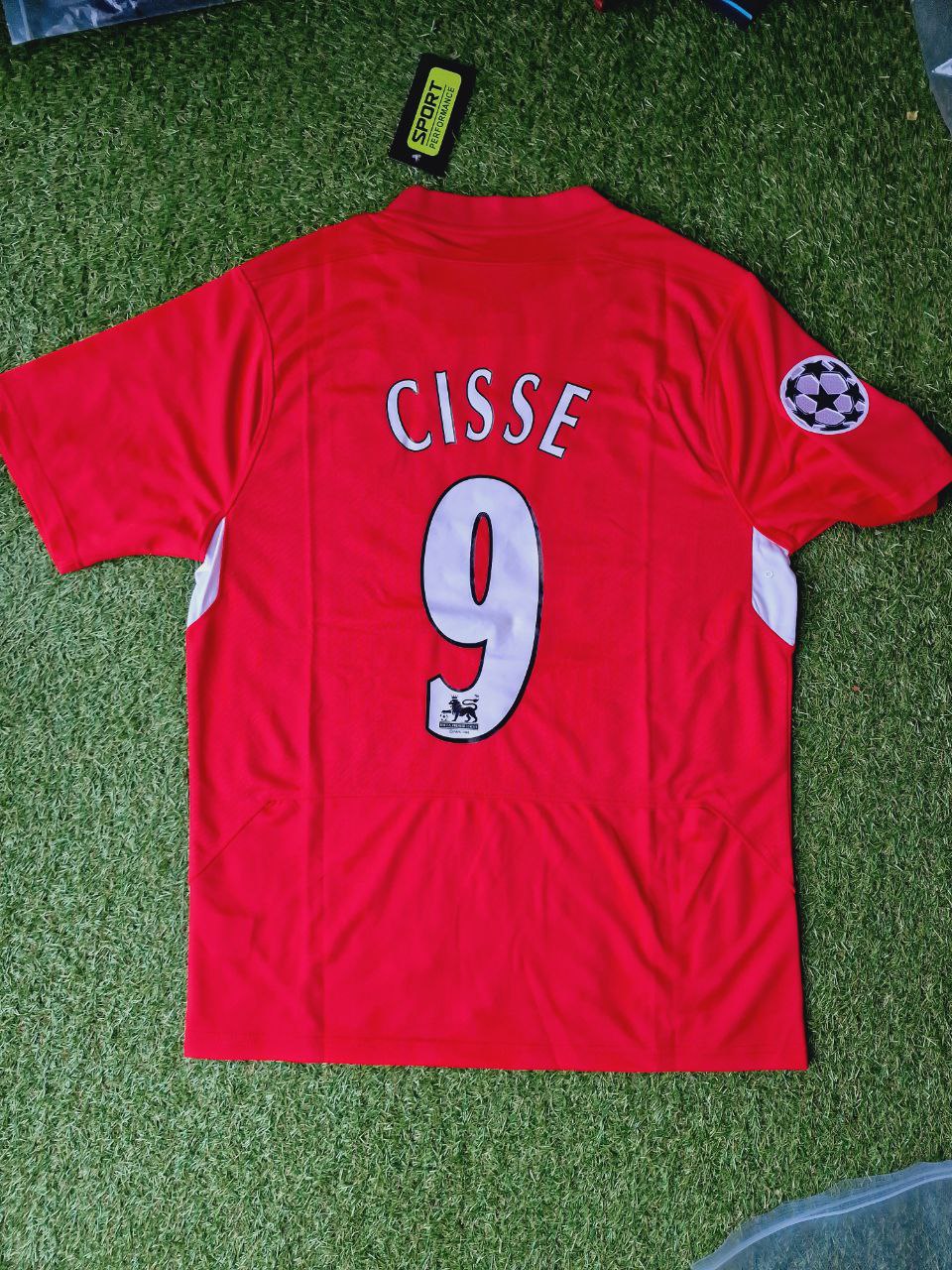 Djibril Cissé 9 – Liverpool 2005 Champions League Finale Rotes Retro Trikot