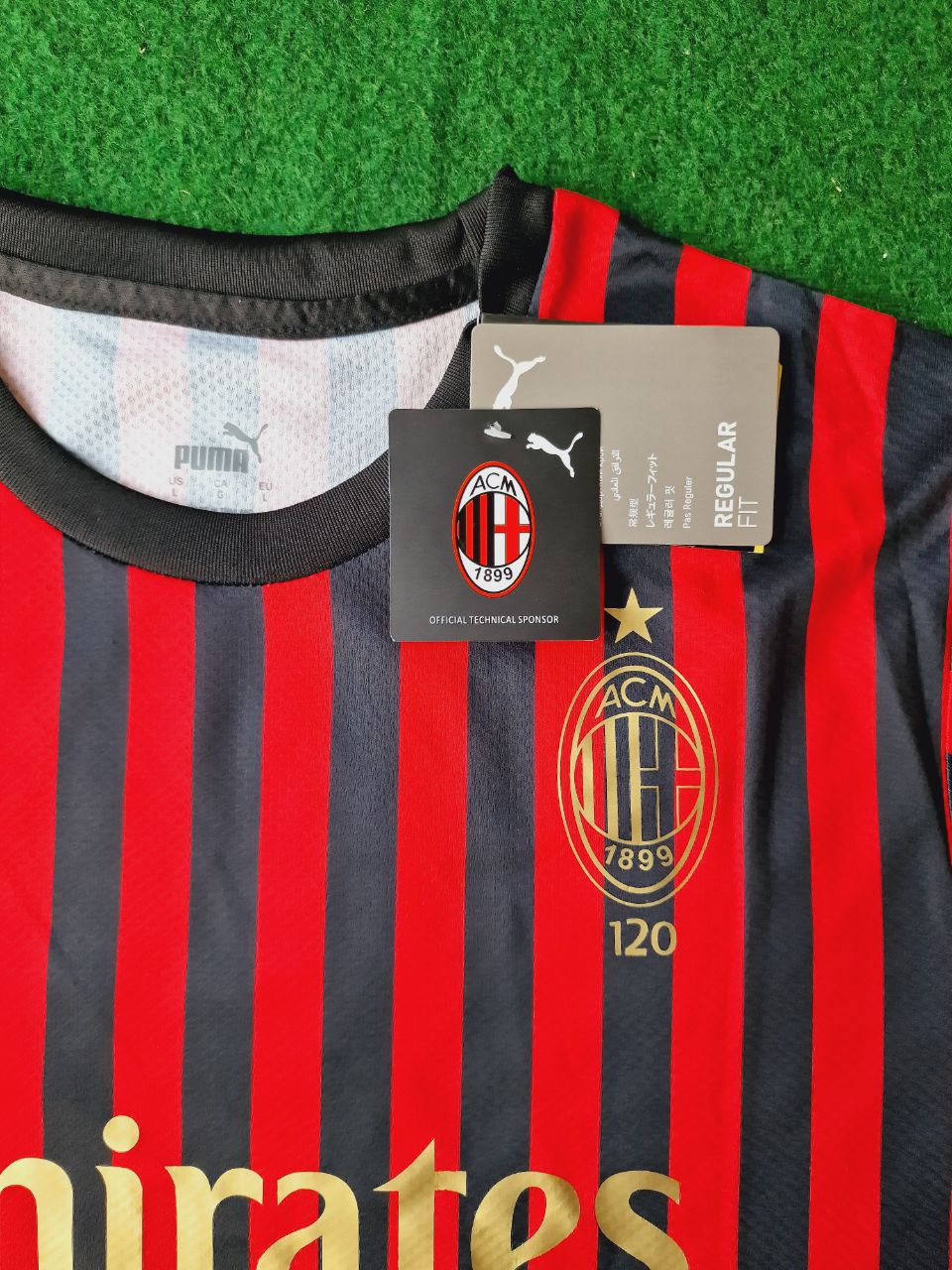 Keisuke Honda AC Milan 120th Anniversary Special Golden Retro Football Jersey