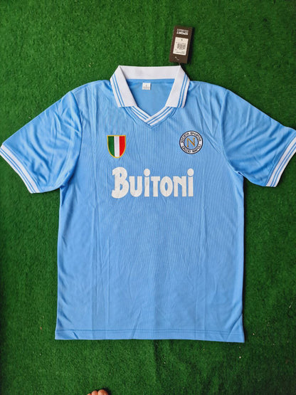 Diego Armando Maradona 10 – Neapel 1986 1987 Retro-Fußballtrikot Trikot Maillot Maglia