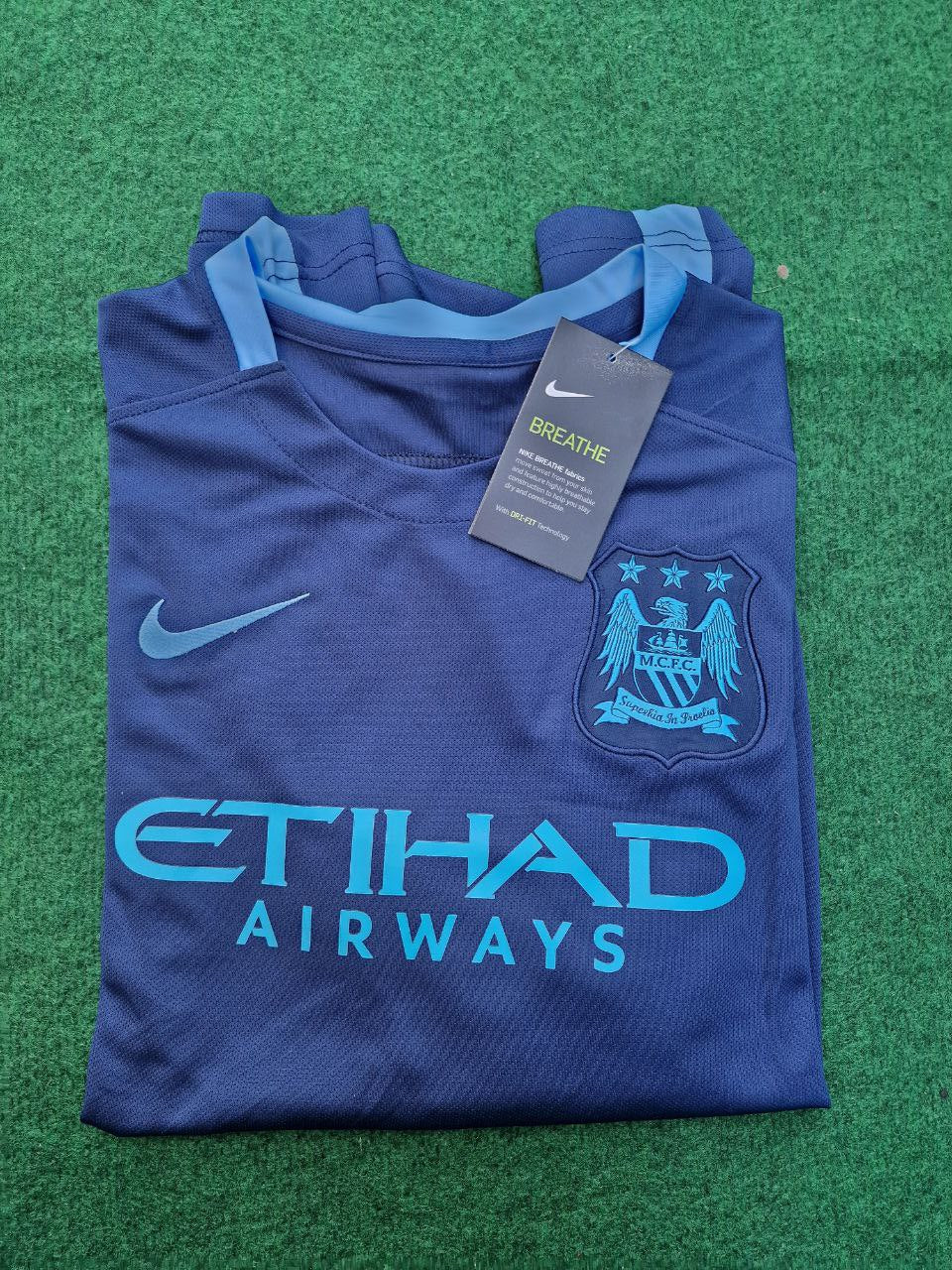 Sergio Kun Aguero 10- Manchester City 2016 2017 Season Retro Trikot