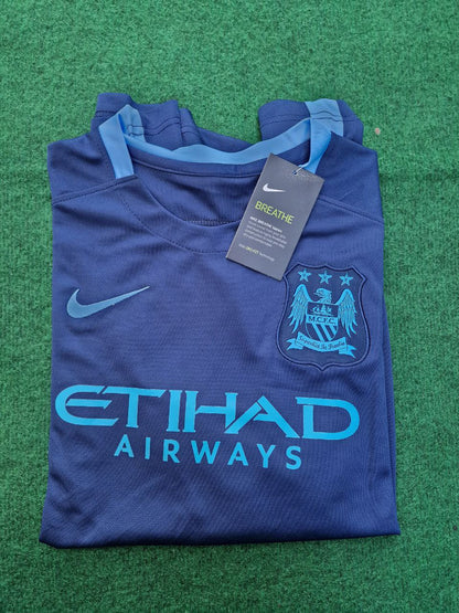 Sergio Kun Aguero 10- Manchester City 2016 2017 Season Retro Trikot
