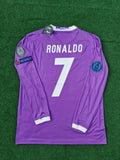Cristiano Ronaldo 7 - Real Final CL Langarm Trikot Fußballtrikot