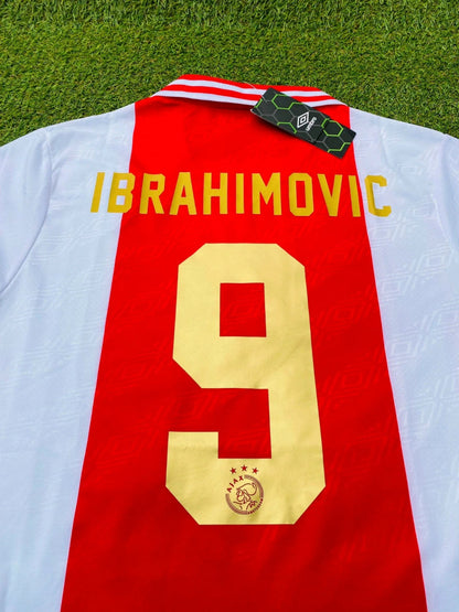 Zlatan Ibrahimovic Ajax Retro Golden Printing Trikot Fußballtrikot