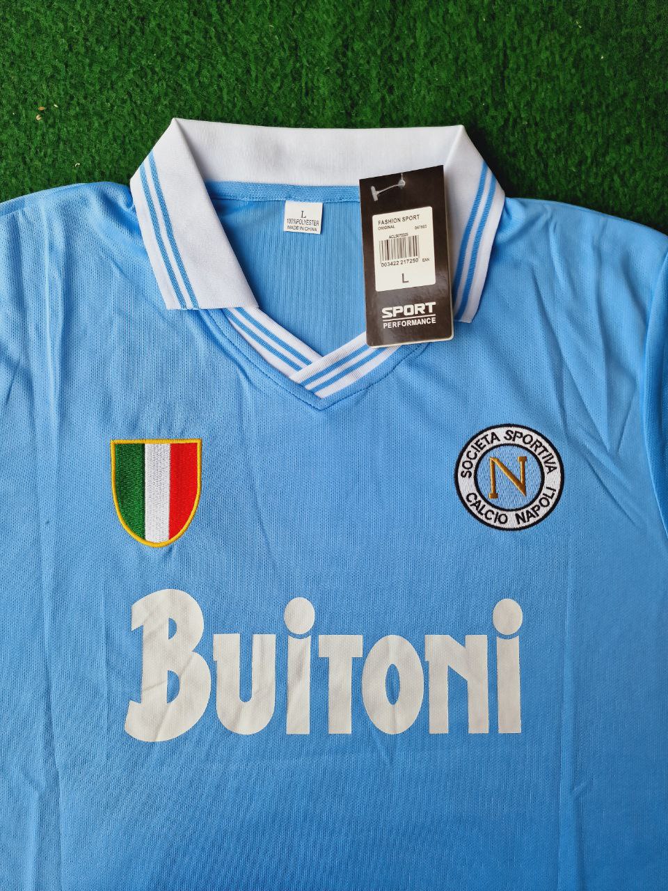 Diego Armando Maradona 10 – Neapel 1986 1987 Retro-Fußballtrikot Trikot Maillot Maglia