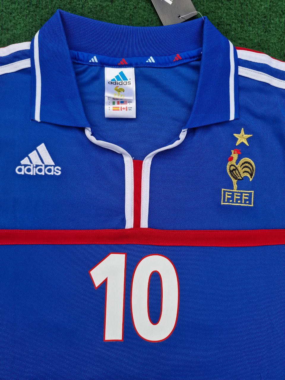 Zinedine Zidane France EURO 2000 2002 Retro Football Jersey