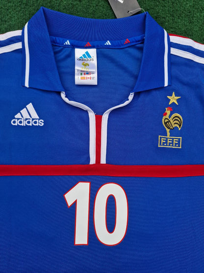 Zinedine Zidane France EURO 2000 2002 Retro Football Jersey