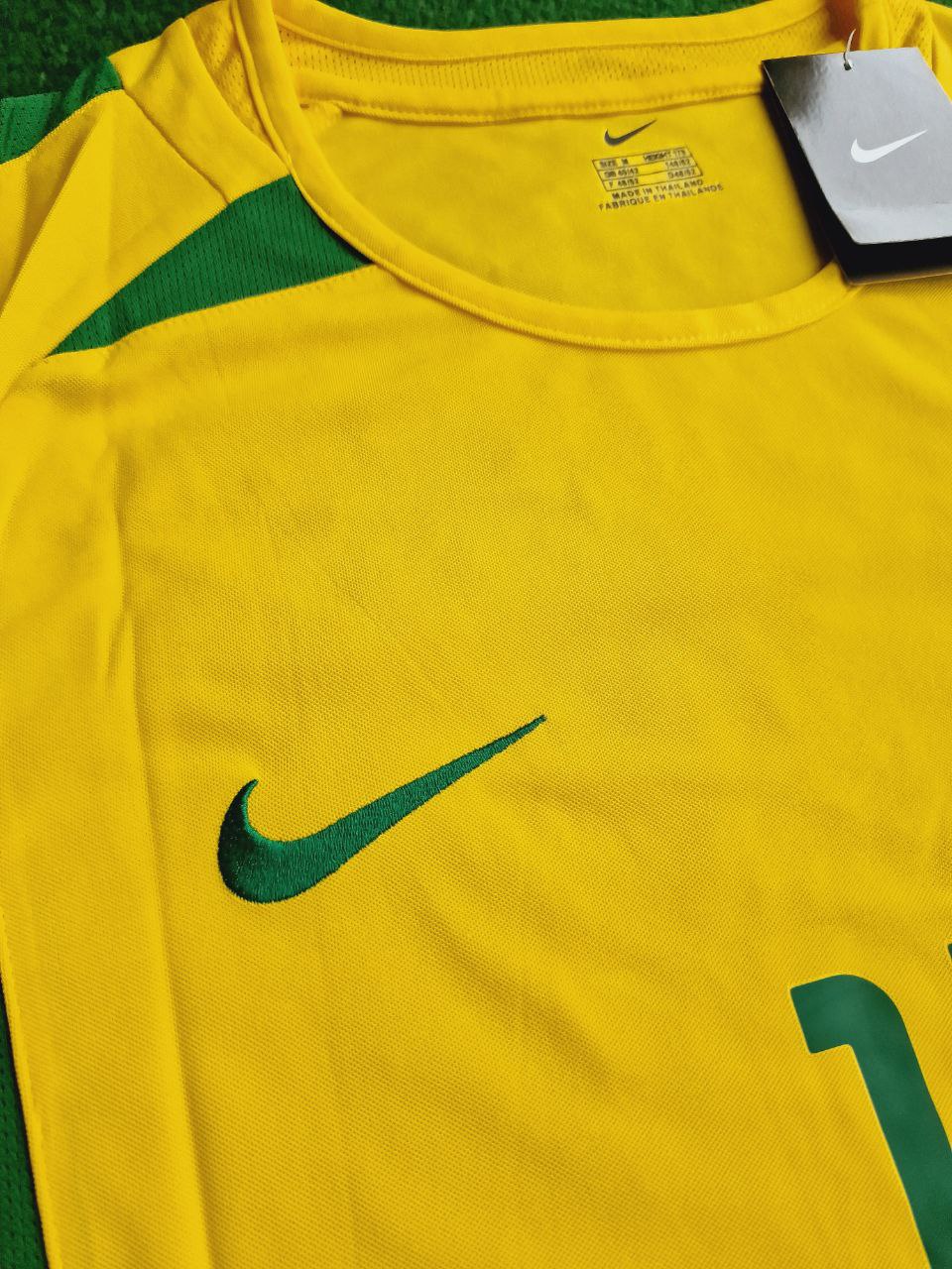 Ronaldinho Brasilien WM 2002 Retro Fußballtrikot