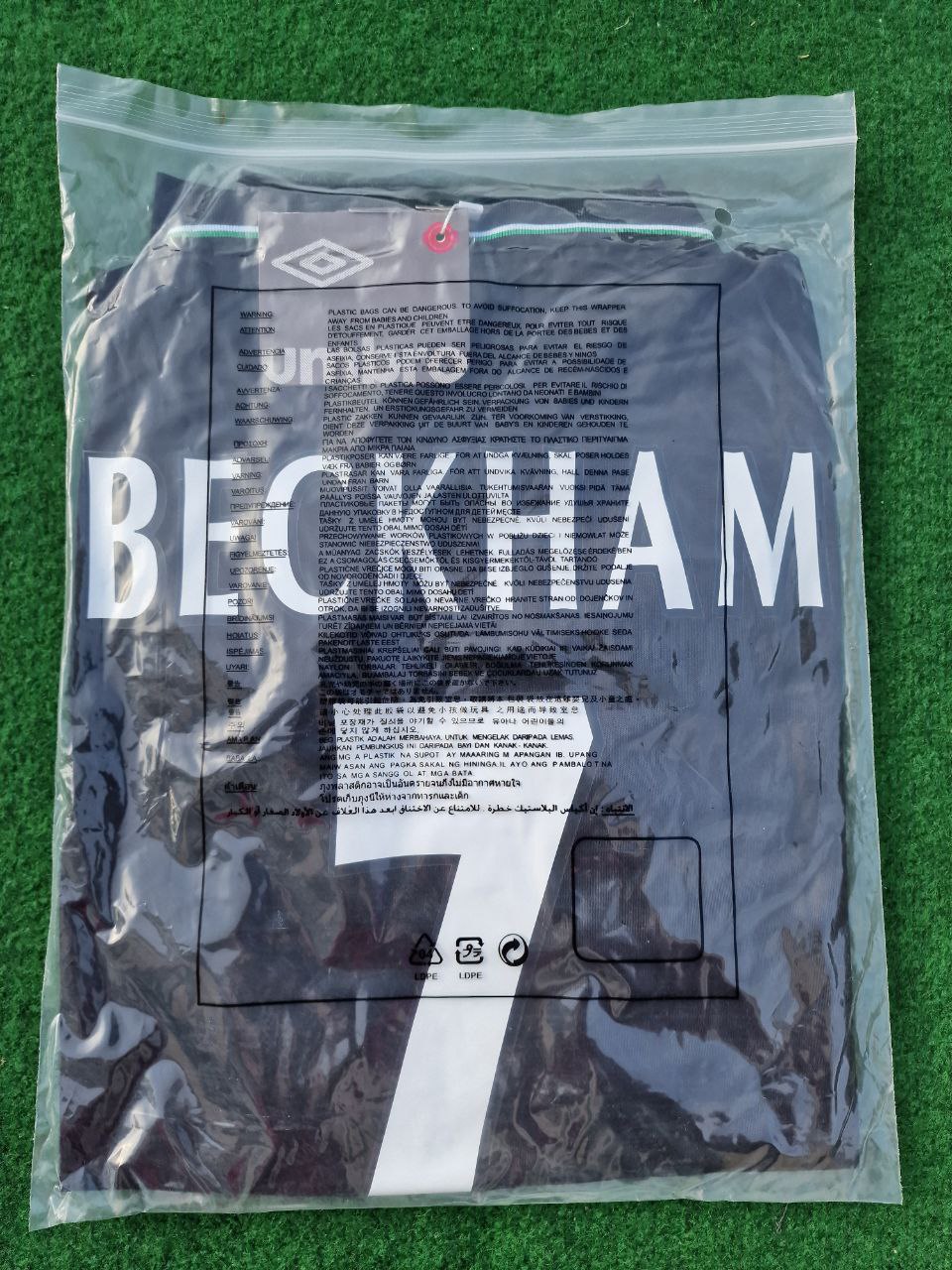 David Beckham Manchester United 1998 1999 Black Retro Football Jersey
