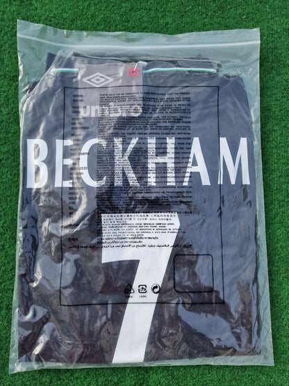 David Beckham Manchester United 1998 1999 Black Retro Football Jersey