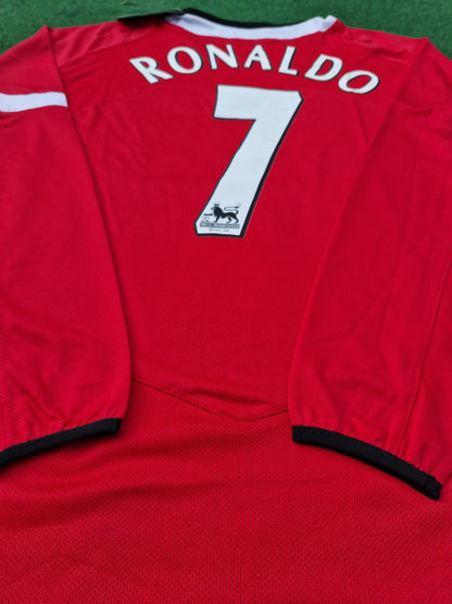 Cristiano Ronaldo Manchester United 2005 EPL Patch Retro Trikot Trikot Maillot Fußballtrikot