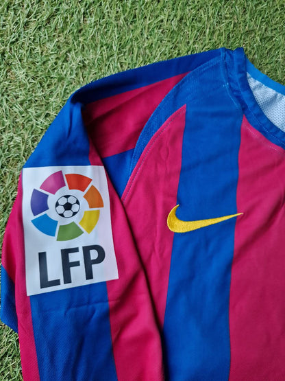 Ronaldinho Gaucho Barcelona 2006 Final Retro Long Sleeve Football Jersey