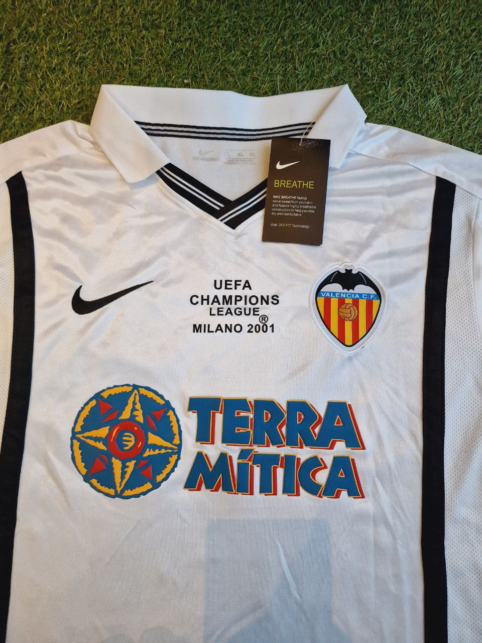 Pablo Aimar Valencia 2001 Milano Champions Final Retro Fußballtrikot