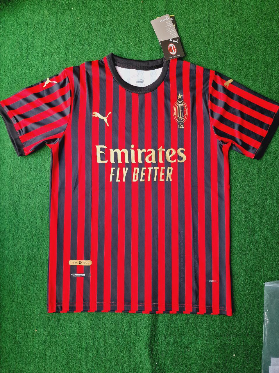 Gennaro Gattuso AC Milan 120th Anniversary Special Golden Retro Football Jersey