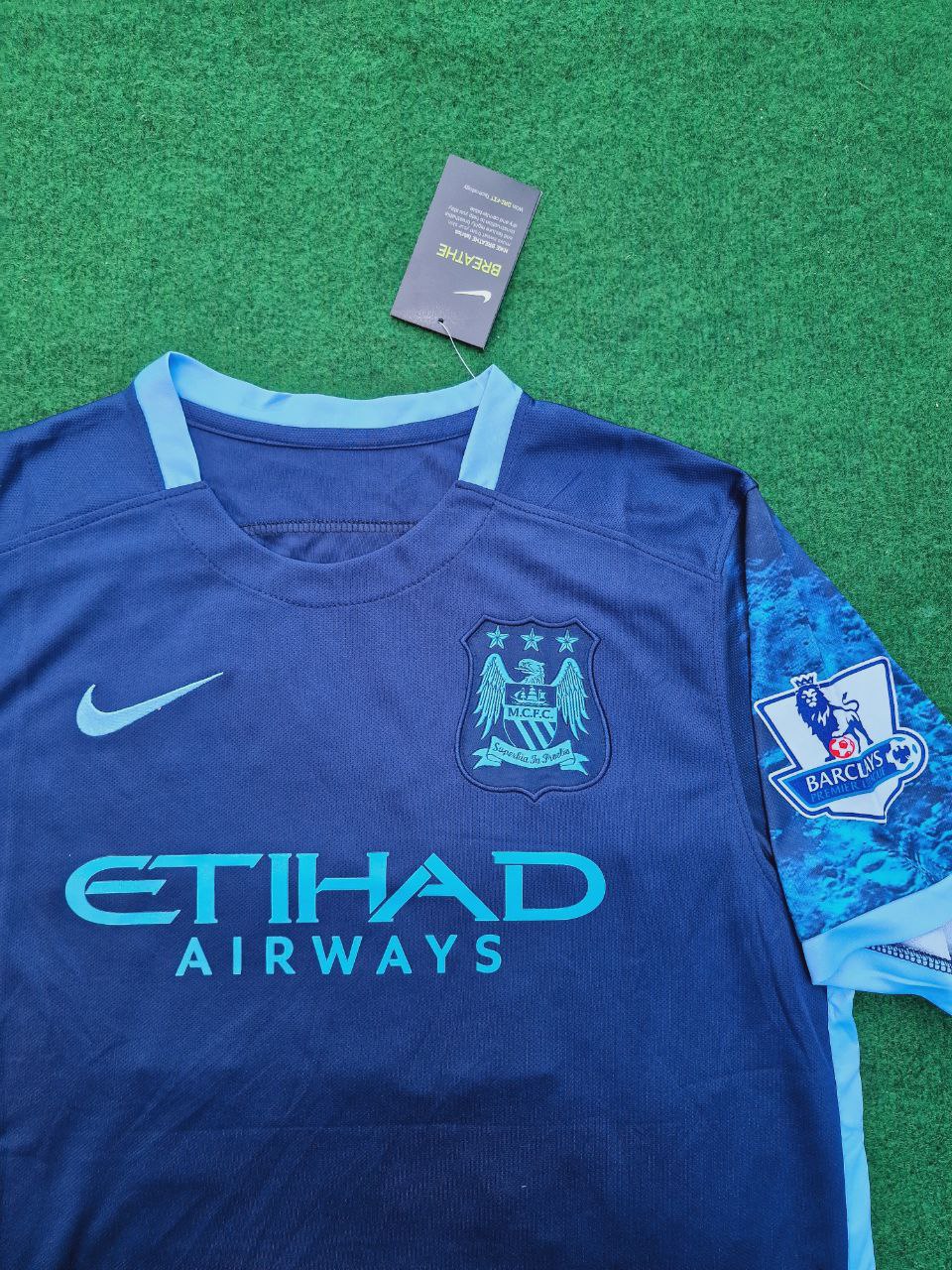 Sergio Kun Aguero 10- Manchester City 2016 2017 Season Retro Trikot