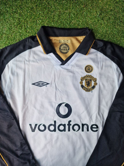 David Beckham Manchester United 01-02 Reversible Shirt Jersey Maillot Trikot Maglia Soccer Shirt