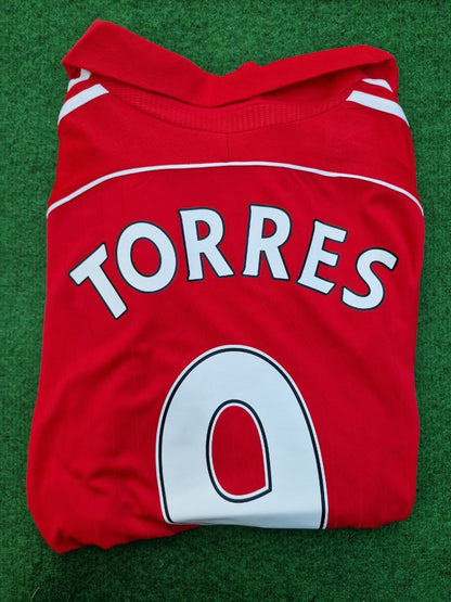 Fernando Torres Liverpool 2007-2008 Red Retro Kit Jersey Trikot Maillot Soccer Shirt