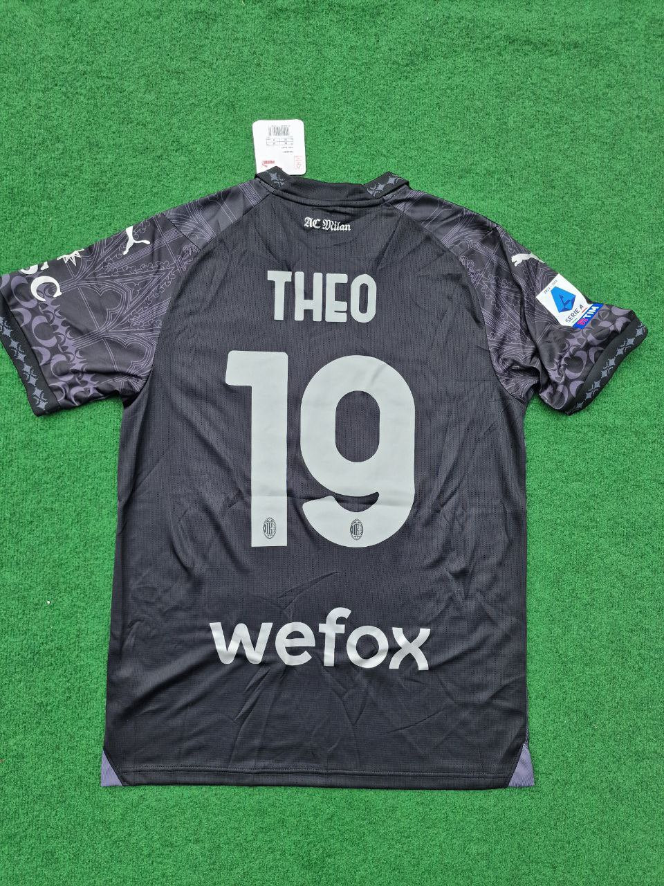 Theo Hernandez AC Milan 2024 Black Jersey