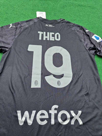 Theo Hernandez AC Mailand 2024 Schwarzes Trikot