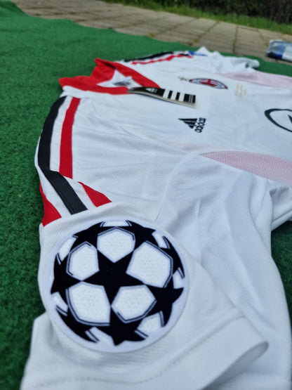 Andriy Shevchenko AC Mailand 2003 Champions League Finale Old Trafford Retro Trikot Weiß Maglia Maillot