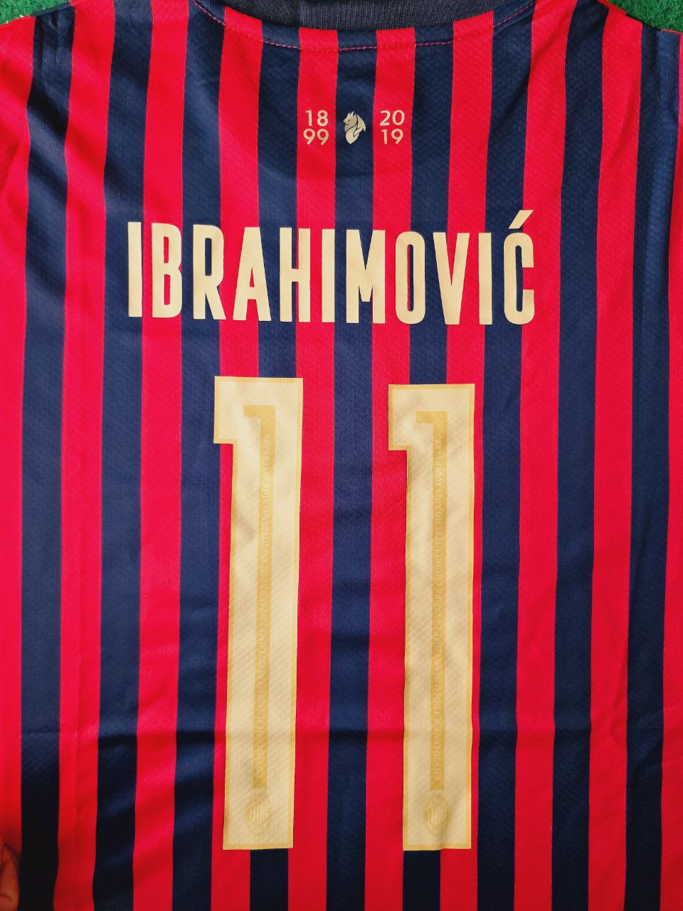 Zlatan Ibrahimović AC Mailand 120. Jubiläum Sondertrikot Golden Retro