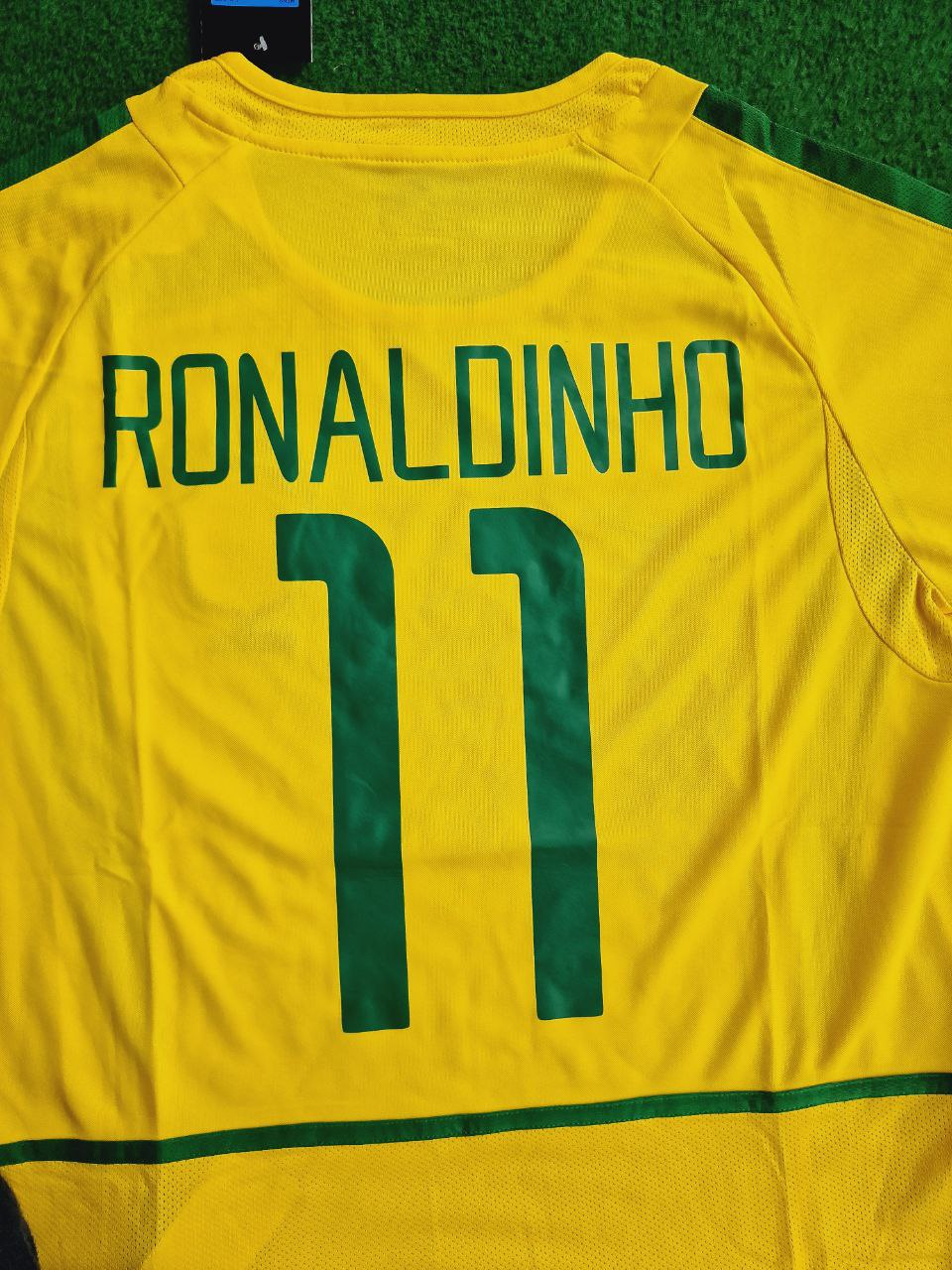 Ronaldinho Brasilien WM 2002 Retro Fußballtrikot