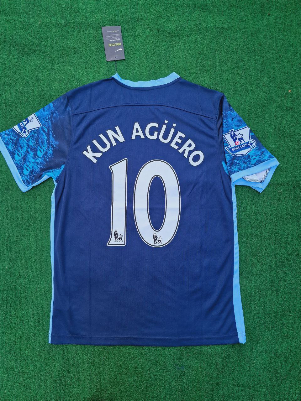 Sergio Kun Aguero 10- Manchester City 2016 2017 Season Retro Trikot