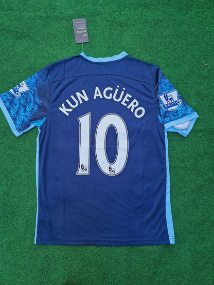 Sergio Kun Aguero 10- Manchester City 2016 2017 Season Retro Trikot