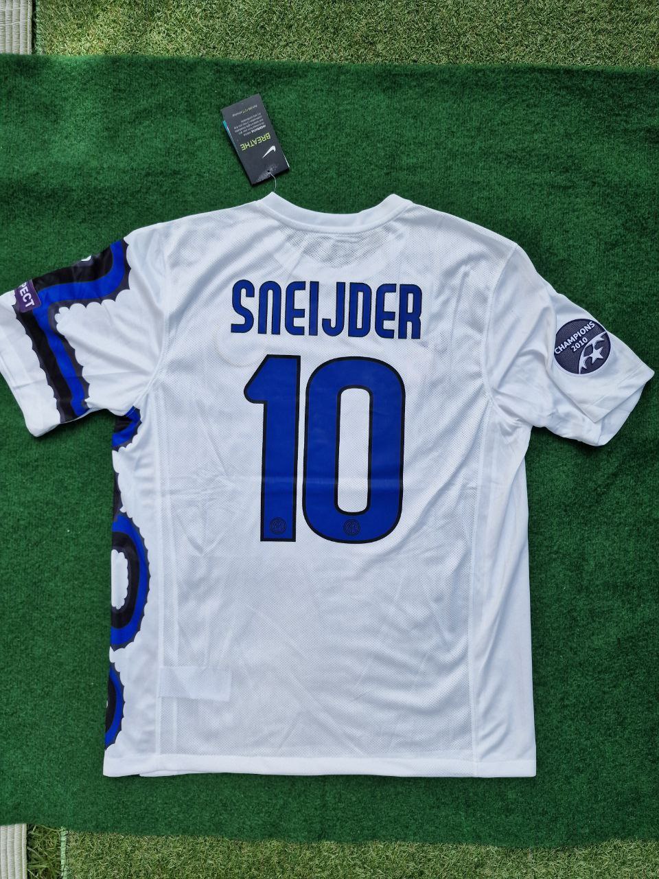 Wesley Sneijder - Inter 2010 2011 Weißes Drachen-Trikot Maillot Maglia Fußballtrikot