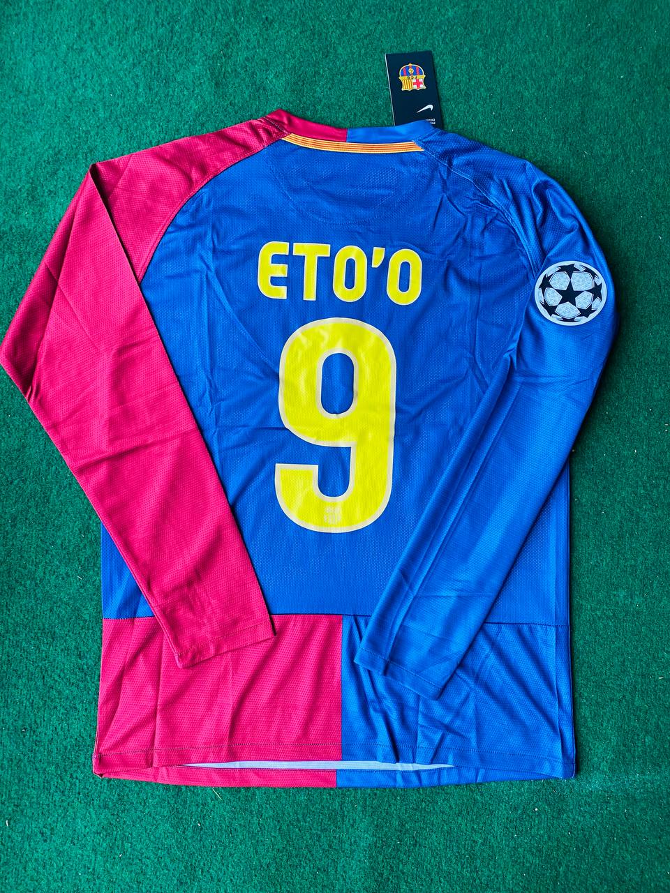 Samuel Eto'o Barcelona 2009 Champions League Final Retro Jersey