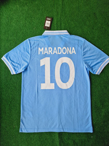 Diego Armando Maradona 10 – Neapel 1986 1987 Retro-Fußballtrikot Trikot Maillot Maglia