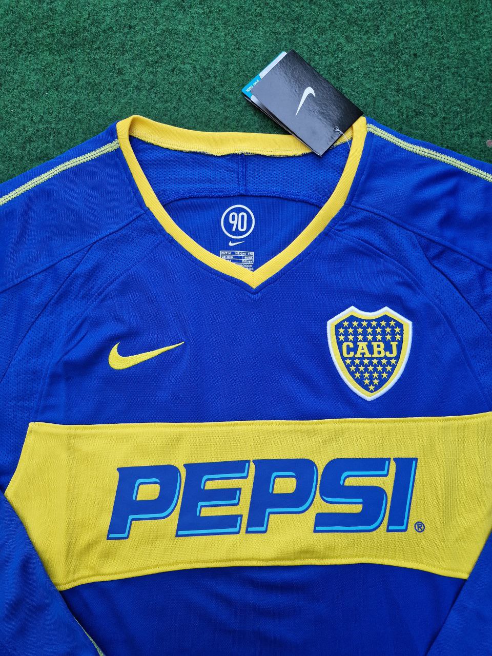 Juan Roman Riquelme Boca Juniors 2003-2004 Long Sleeve Retro Football Jersey