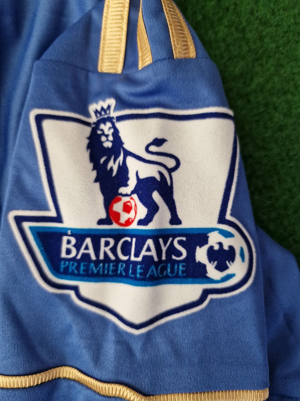 Eden Hazard Chelsea 2012-13 Premier League Patch Blue Retro Football Jersey