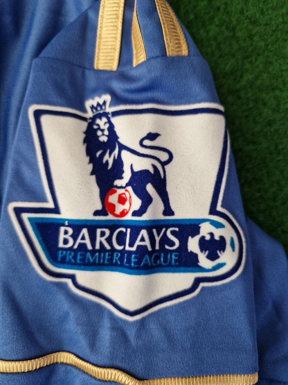 Chelsea 2012/13 Premier League Patch Blue Retro Football Jersey – Fernando Torres