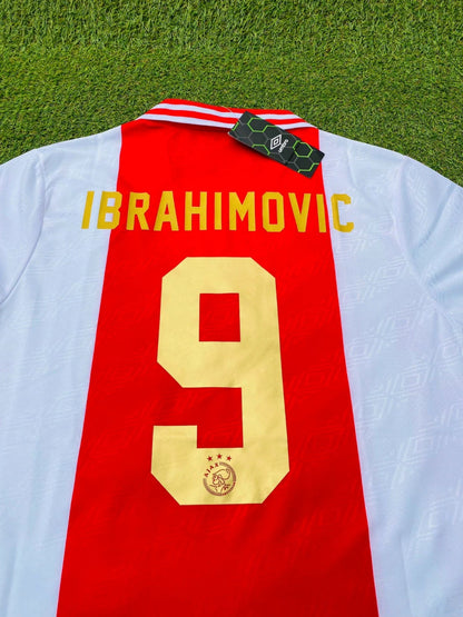 Zlatan Ibrahimovic Ajax Retro Golden Printing Trikot Fußballtrikot