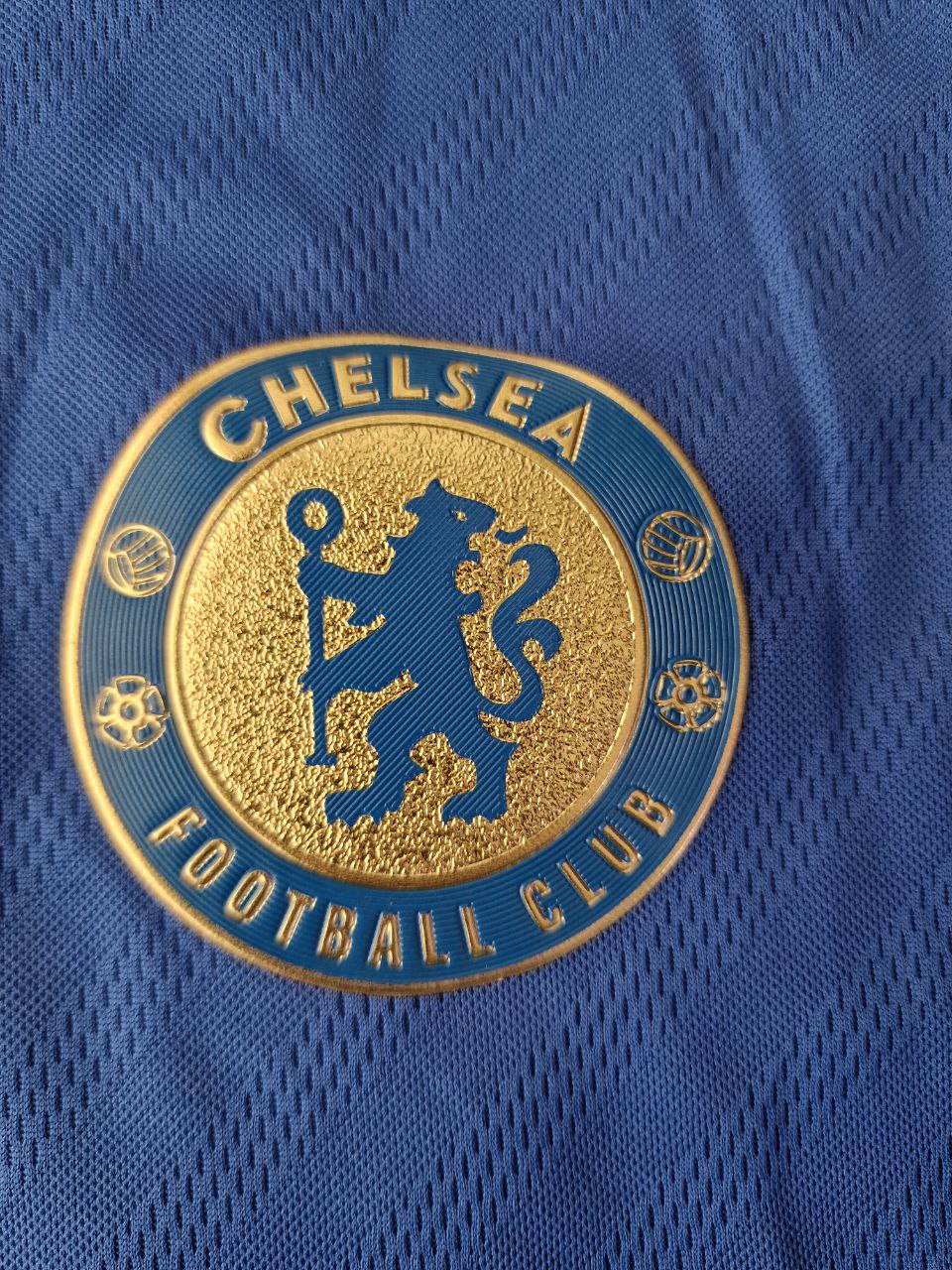 Chelsea 2012/13 Premier League Patch Blue Retro Football Jersey – Frank Lampard