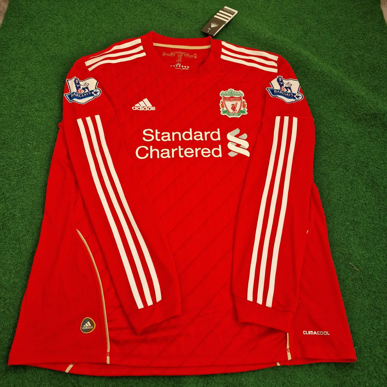 Fernando Torres Liverpool 2010 2012 Season Long Sleeves Red Retro Jersey Trikot Soccer Shirt