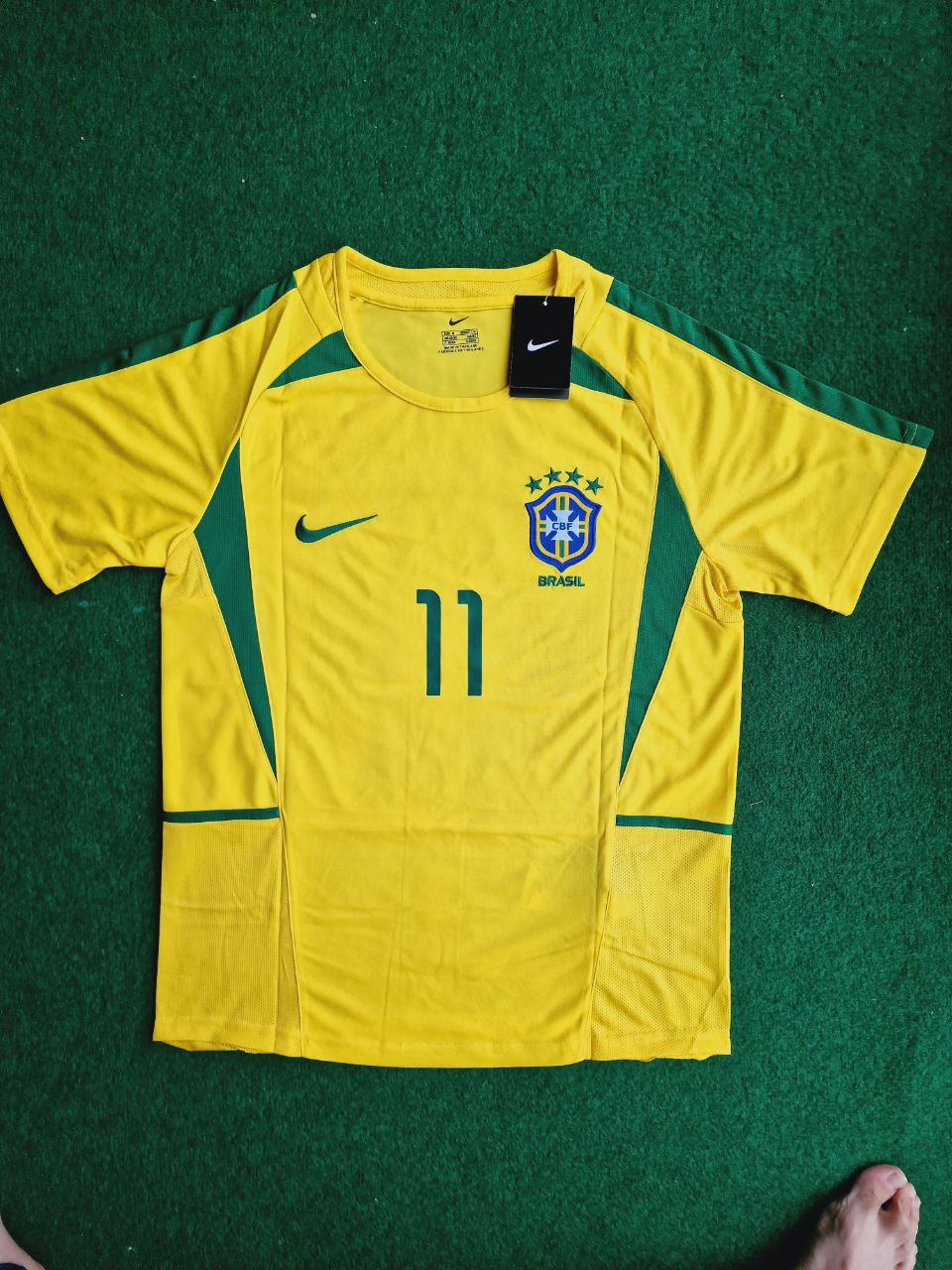 Ronaldinho Brasilien WM 2002 Retro Fußballtrikot