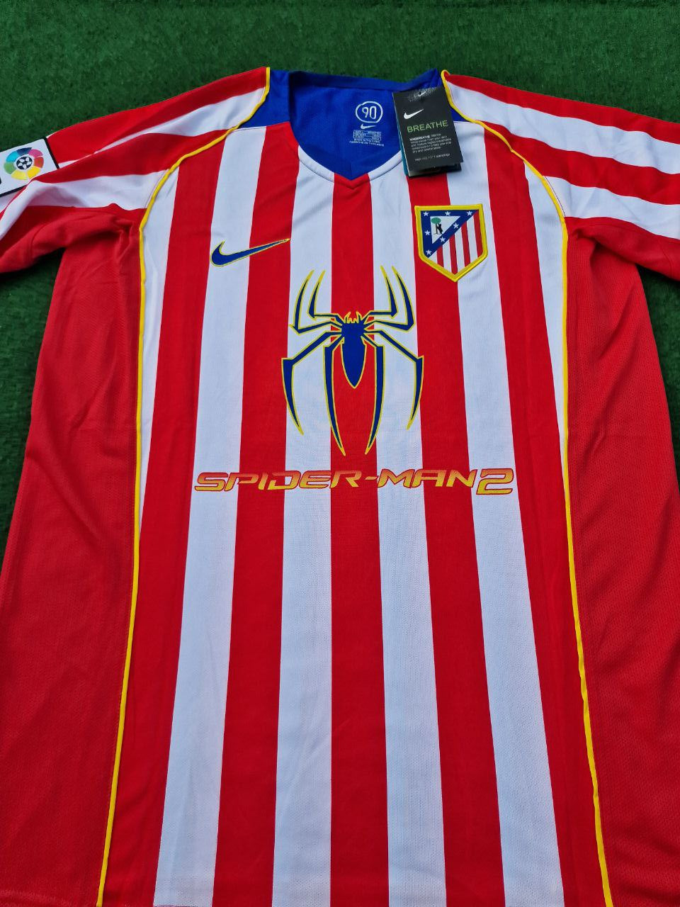 Fernando Torres #9 Atlético Madrid 2004-2005 Spider-Man Long Sleeve Retro Football Jersey