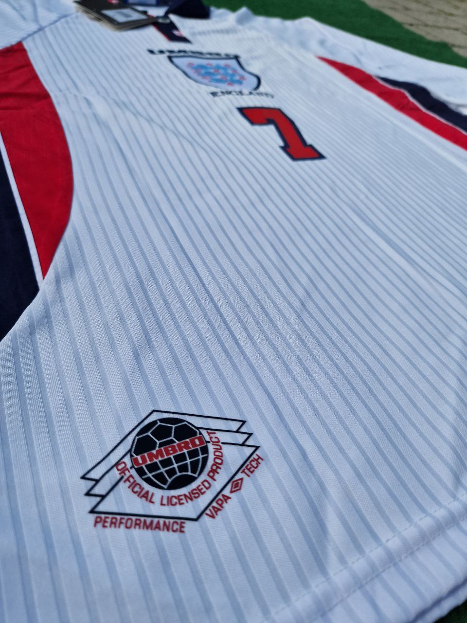 David Beckham England 1998 WM Retro-Trikot