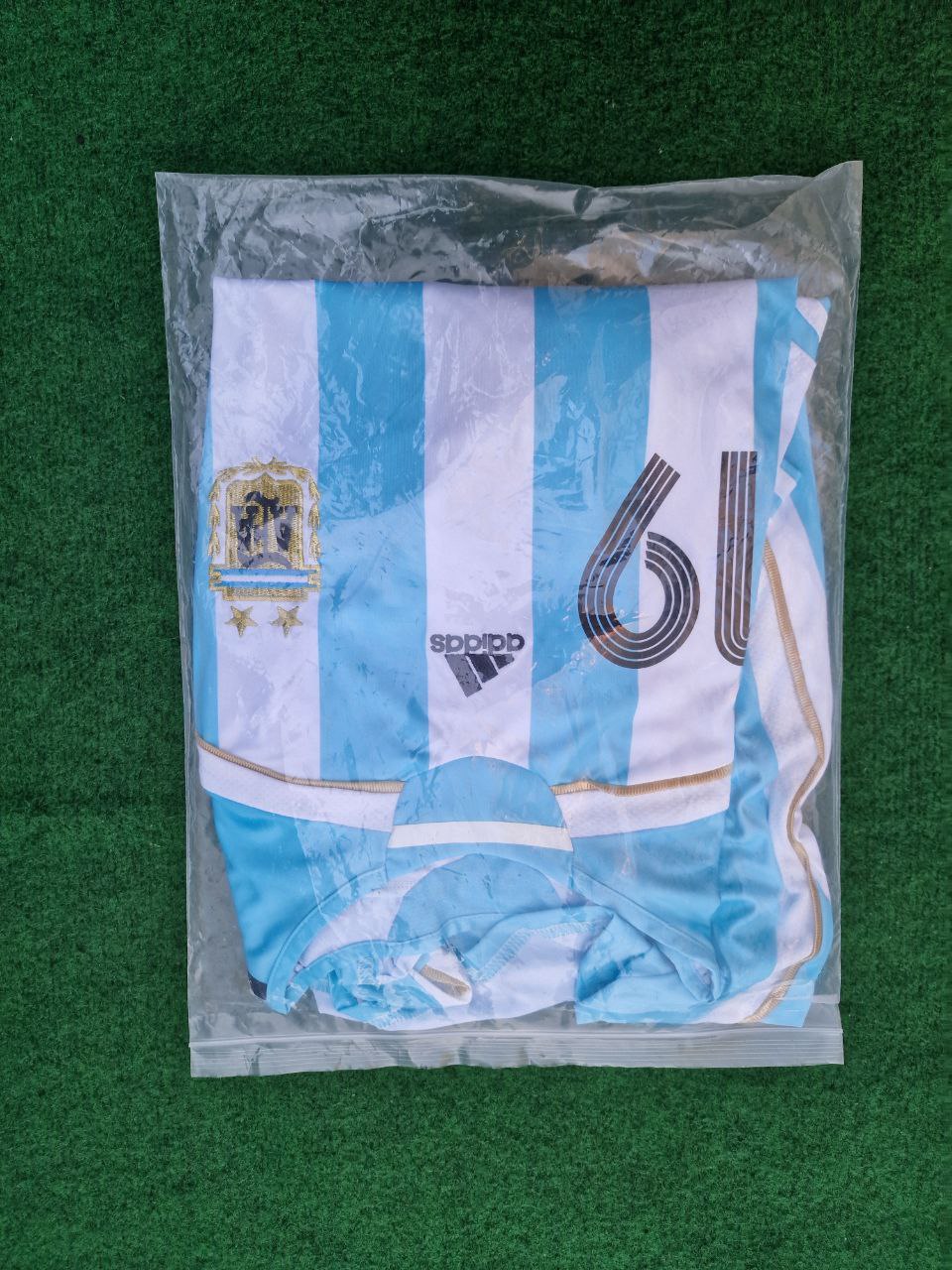 Lionel Messi Argentina 2006 World Cup Retro Long Sleeve Football Jersey