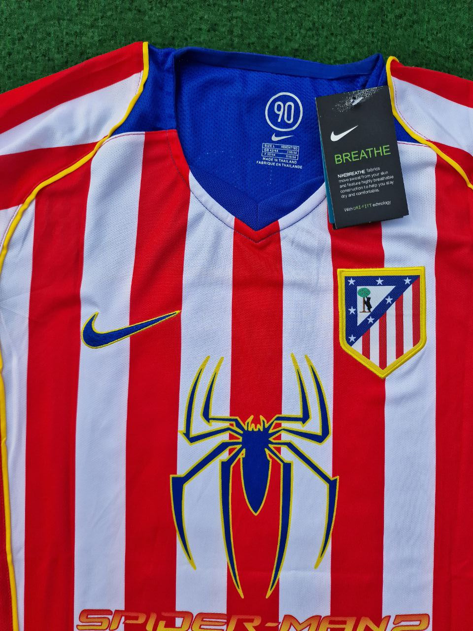 Fernando Torres Atletico Madrid Kids SpiderMan Retro Football Jersey Soccer Shirt