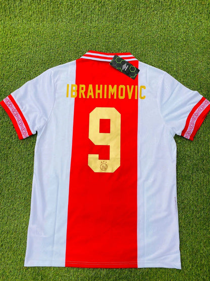 Zlatan Ibrahimovic Ajax Retro Golden Printing Trikot Fußballtrikot