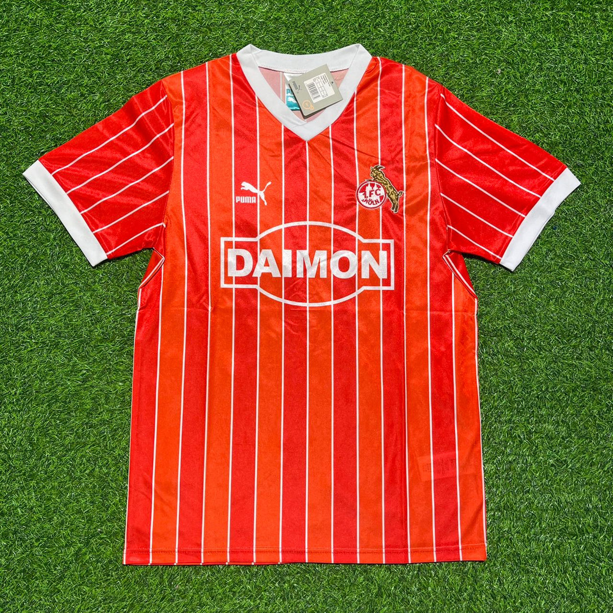 Klaus Allofs 1. FC Köln 1985/86 Saison Auswärts Retro Trikot