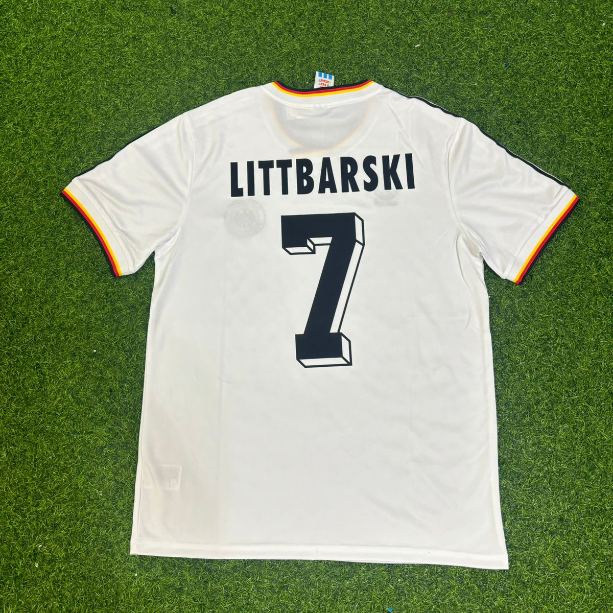 Camiseta retro de Pierre Littbarski, Alemania, n.º 7, Mundial de 1986, color vino