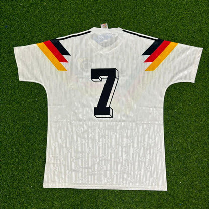 Maillot de football rétro Pierre Littbarski Allemagne 1990 Coupe du Monde