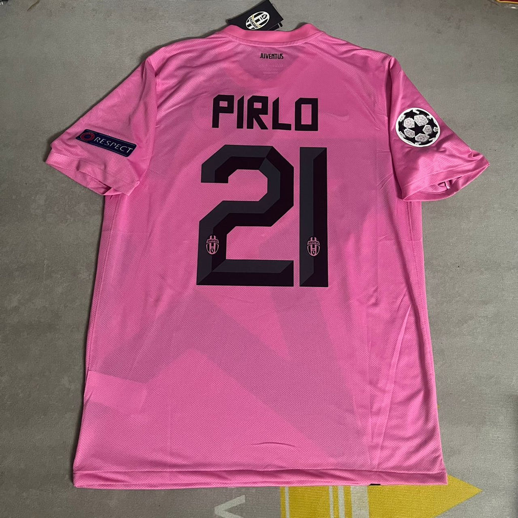 Andrea Pirlo Juventus Pink 2012 2013 Season Retro Jersey