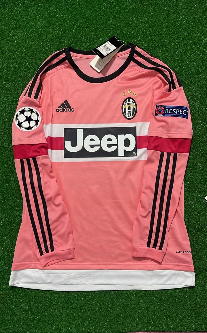 Leonardo Bonucci #19 Juventus Retro 2015-2016 Rosa Trikot Fußballtrikot