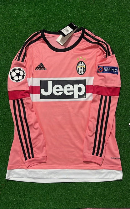 Leonardo Bonucci #19 Juventus Retro 2015-2016 Rosa Trikot Fußballtrikot
