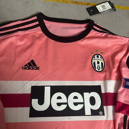 Leonardo Bonucci #19 Juventus Retro 2015-2016 Rosa Trikot Fußballtrikot