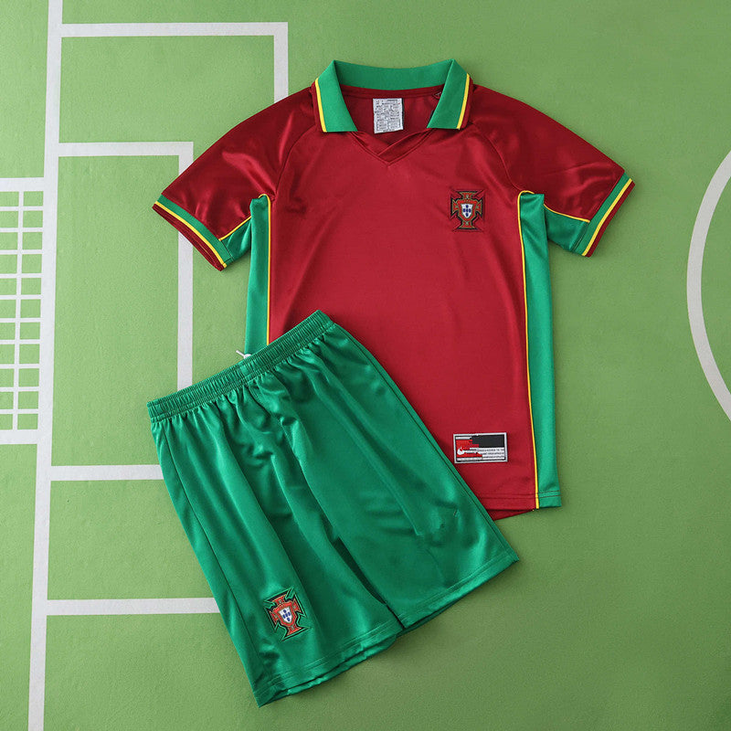 Portugal 1998 Saison Heim Kinder Retro Trikot Fußballtrikot